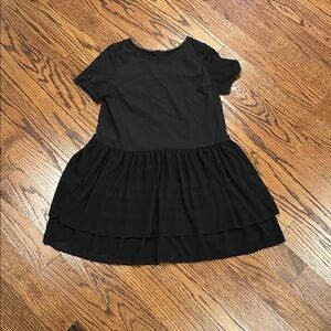 Screaming 90's Paper Crown Black Dress with Lace Trim SZ XS❤️